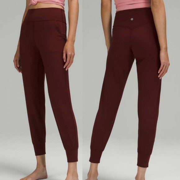 Lululemon Align Jogger Pants Burgundy Red Yoga Joggers - Picture 1 of 6
